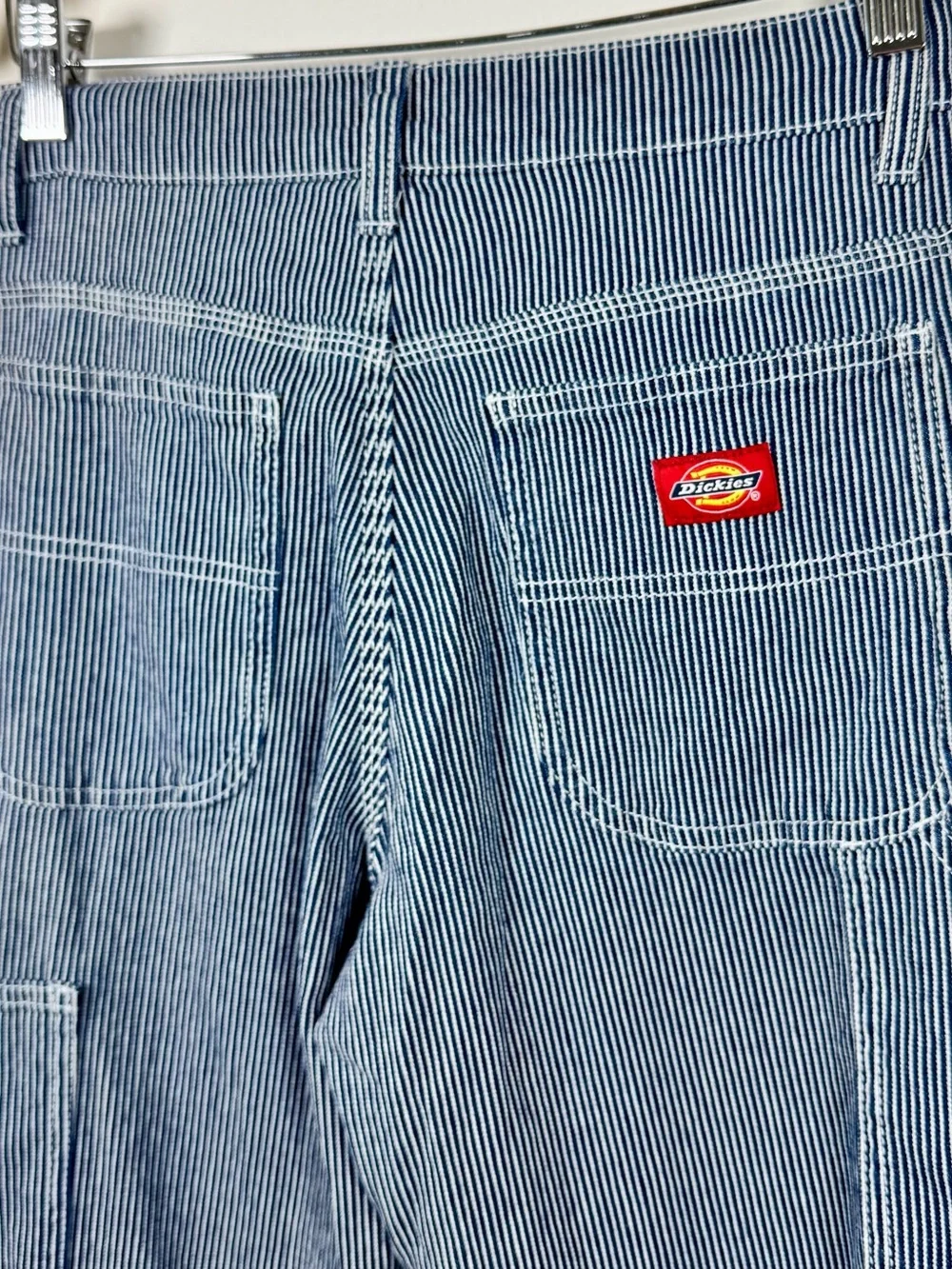 Dickies Hickory Stripe utility work pants Denim Jeans Women’s 0 Railroad Stripe - Picture 5 of 6